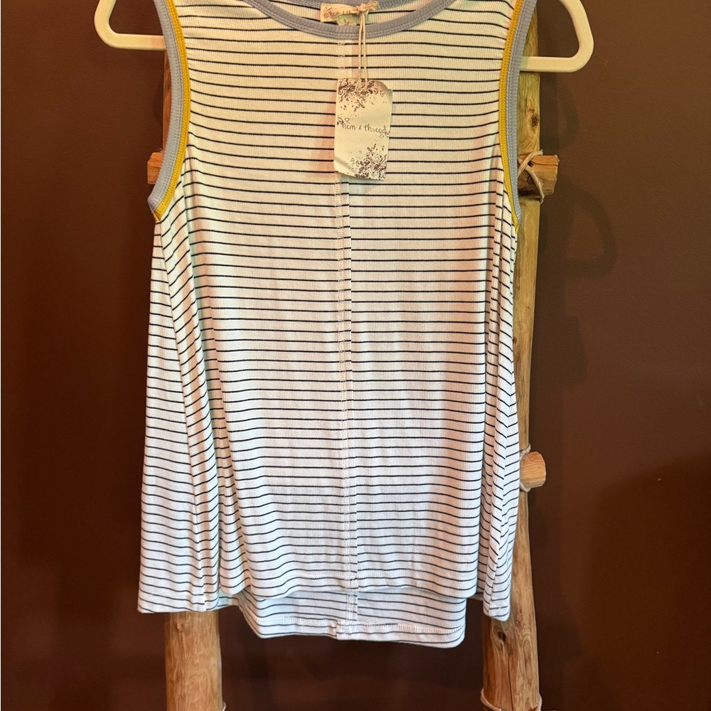 Striped Sleeveless Top NWT